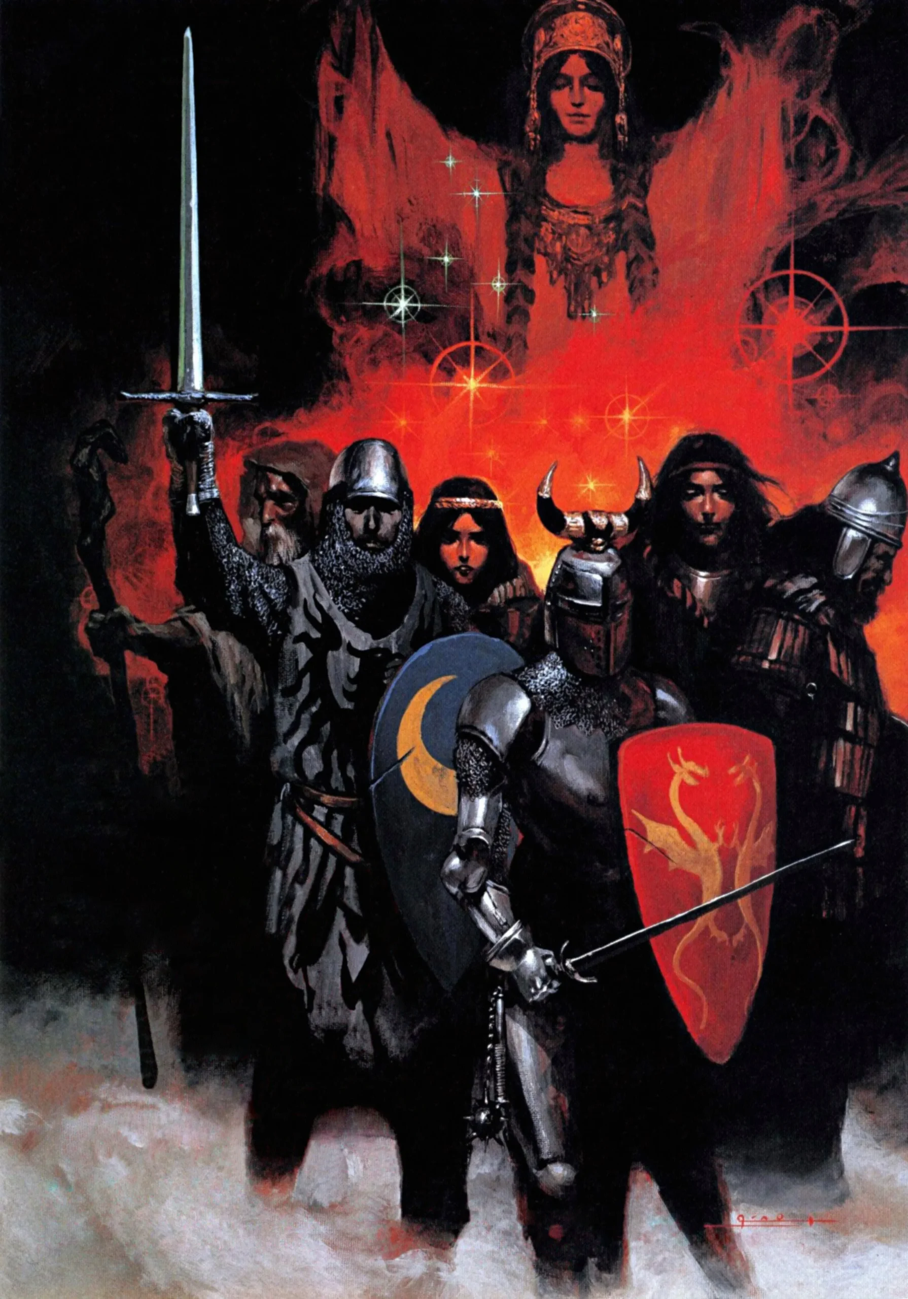 Artwork of Wizardry: Knight of Diamonds by Jun Suemi